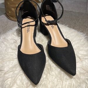 Just fab low block heels